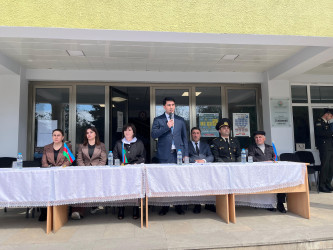 Qax rayonunda ümumtəhsil məktəbliləri arasında   "Şahin"  hərbi -idman  oyununun rayon birinciliyi keçirilib