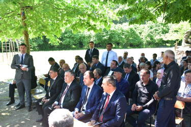 Qax Rayon İcra Hakimiyyətinin başçısı Elvin Paşayev Qaratala kəndində səyyar qəbul keçirib