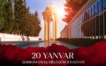 Qanlı 20 Yanvar Azərbaycan xalqının tarixində şərəf səhifəsidir.