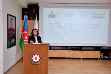 Qax Rayon İcra Hakimiyyətinin dəstəyi, Yeni Azərbaycan Partiyası Qax rayon təşkilatı və Elm və Təhsil İşçiləri Həmkarlar İttifaqı Qax rayon komitəsinin birgə təşkilatçılığı ilə Yeni Azərbaycan Partiyası Qax rayon təşkilatının inzibati binasında Ulu Öndər Heydər Əliyevin anadan olmasının 103- cü ildönümü münasibətilə “Heydər Əliyev müasir Azərbaycanın qurucusudur” mövzusuna və həmçinin “Şəhərsalma və Memarlıq İli” ilə bağlı rəsm müsabiqəsinin nəticələrinə həsr olunmuş konfrans keçirilmişdir.