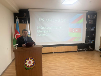 Müstəqilliyimizin bərpası günü, yalnız keçmişi anmaq deyil, eyni zamanda gələcək üçün yeni hədəflər müəyyən etmək, müstəqil Azərbaycanı daha da irəlilətmək üçün bir imkandır