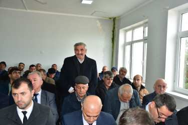 Qax Rayon İcra Hakimiyyətinin başçısı Elvin Paşayev Lələli kəndində səyyar qəbul keçirib