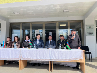 Qax rayonunda ümumtəhsil məktəbliləri arasında   "Şahin"  hərbi -idman  oyununun rayon birinciliyi keçirilib