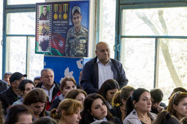 Qax Rayon İcra Hakimiyyətinin başçısı Elvin Paşayev Marsan kəndində səyyar qəbul keçirib