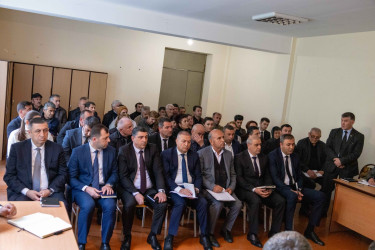 Qax Rayon İcra Hakimiyyətinin başçısı Elvin Paşayev Ləkit-Kötüklü kəndində səyyar qəbul keçirib