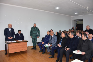 Qax Rayon İcra Hakimiyyətinin başçısı Elvin Paşayev Lələli kəndində səyyar qəbul keçirib