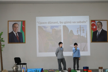 Qax şəhər V.Əliyev adına 3 saylı tam orta ümumitəhsil məktəbində “Memarlıq və Şəhərsalma İli”nə həsr olunmuş “Qaxın dünəni, bu günü və sabahı” adlı maarifləndirici tədbir keçirilib.