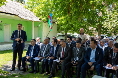 Qax Rayon İcra Hakimiyyətinin başçısı Elvin Paşayev Tanqıt kəndində səyyar qəbul keçirib