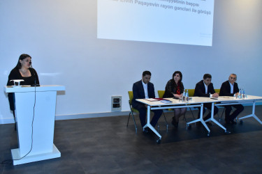 Qax Rayon İcra Hakimiyyətinin başçısı Elvin Paşayev  gənclərlə görüş keçirib