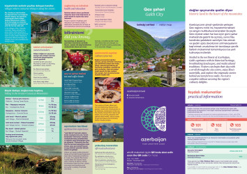 Dövlət Turizm Agentliyinin Şəki Regional Turizm İdarəsi tərəfindən Qax rayonunun turizm potensialını və fəaliyyətləri əks etdirən Qax şəhər bələdçi xəritəsi hazırlanaraq çap edilmişdir.