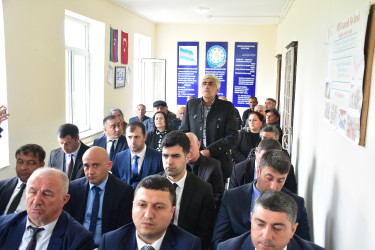Qax Rayon İcra Hakimiyyətinin başçısı Elvin Paşayev Şıxlar kəndində səyyar qəbul keçirib