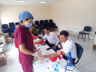 Rayonda qanvermə aksiyası keçirilib