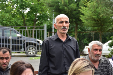 Qax Rayon İcra Hakimiyyətinin başçısı Elvin Paşayev Aşağı Malax kəndində səyyar qəbul keçirib