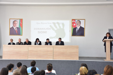 “Məişət zorakılığı və ailə dəyərləri” mövzusunda növbəti maarifləndirmə tədbiri keçirilmişdir