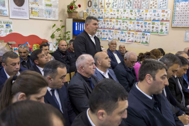 Qax Rayon İcra Hakimiyyətinin başçısı Elvin Paşayev Qarabaldır kəndində səyyar qəbul keçirib