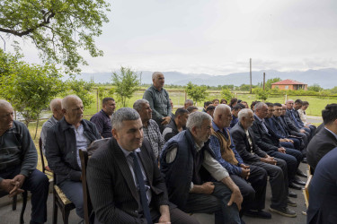 Qax Rayon İcra Hakimiyyətinin başçısı Elvin Paşayev Amanlı kəndində səyyar qəbul keçirib