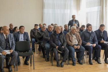 Qax Rayon İcra Hakimiyyətinin başçısı Elvin Paşayev Qorağan kəndində səyyar qəbul keçirib