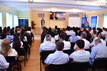 Qaxda müəllimlərin konfransı keçirilib