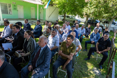 Qax Rayon İcra Hakimiyyətinin başçısı Elvin Paşayev Tanqıt kəndində səyyar qəbul keçirib