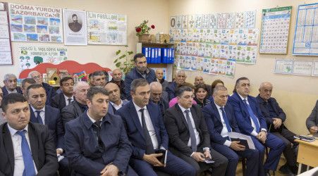 Qax Rayon İcra Hakimiyyətinin başçısı Elvin Paşayev Qarabaldır kəndində səyyar qəbul keçirib