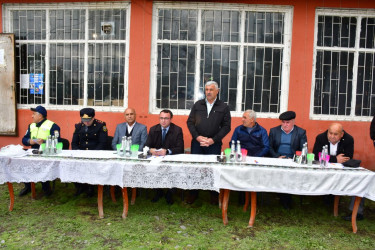 Qaxda kənd təsərrüfatı texnikalarına dair maarifləndirici görüş və səyyar xidmət keçirilib