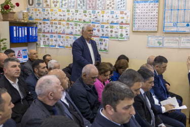 Qax Rayon İcra Hakimiyyətinin başçısı Elvin Paşayev Qarabaldır kəndində səyyar qəbul keçirib