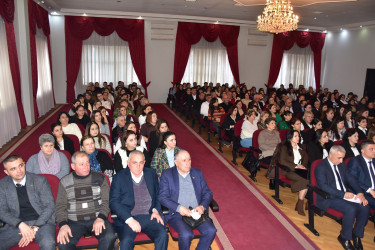 Qax Rayon İcra Hakimiyyətinin başçısı Elvin Paşayev rayon təhsil işçiləri ilə görüşərək onlarla fikir mübadiləsi aparıb