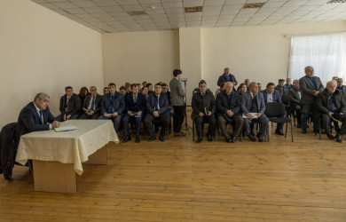 Qax Rayon İcra Hakimiyyətinin başçısı Elvin Paşayev Qorağan kəndində səyyar qəbul keçirib