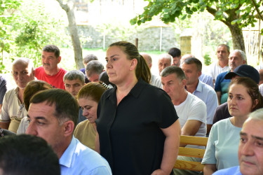 Qax Rayon İcra Hakimiyyətinin başçısı Elvin Paşayev Ağçay kəndində səyyar qəbul keçirib