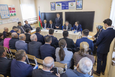 Qax Rayon İcra Hakimiyyətinin başçısı Elvin Paşayev Qarabaldır kəndində səyyar qəbul keçirib