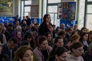 Qax Rayon İcra Hakimiyyətinin başçısı Elvin Paşayev Marsan kəndində səyyar qəbul keçirib