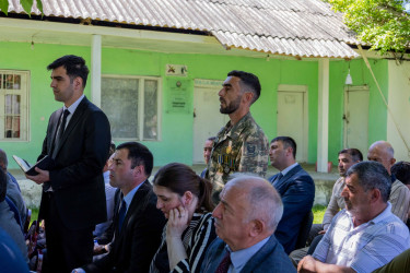 Qax Rayon İcra Hakimiyyətinin başçısı Elvin Paşayev Tanqıt kəndində səyyar qəbul keçirib