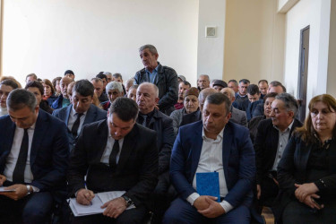 Qax Rayon İcra Hakimiyyətinin başçısı Elvin Paşayev Ləkit kəndində səyyar qəbul keçirib