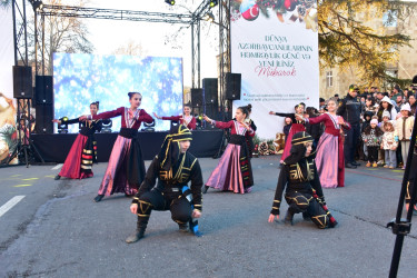 31 Dekabr Dünya Azərbaycanlılarının Həmrəyliyi Günü və Yeni İl   münasibətilə ilə əlaqədar möhtəşəm konsert proqramı təşkil olunub.