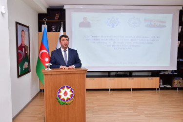 Qax Rayon İcra Hakimiyyətinin dəstəyi, Yeni Azərbaycan Partiyası Qax rayon təşkilatı və Elm və Təhsil İşçiləri Həmkarlar İttifaqı Qax rayon komitəsinin birgə təşkilatçılığı ilə Yeni Azərbaycan Partiyası Qax rayon təşkilatının inzibati binasında Ulu Öndər Heydər Əliyevin anadan olmasının 103- cü ildönümü münasibətilə “Heydər Əliyev müasir Azərbaycanın qurucusudur” mövzusuna və həmçinin “Şəhərsalma və Memarlıq İli” ilə bağlı rəsm müsabiqəsinin nəticələrinə həsr olunmuş konfrans keçirilmişdir.