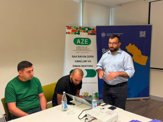 Qax rayonunda “Mədəni irsimizi turizm imkanına çevirək” mövzusunda gənclər üçün təlim təşkil edilib.