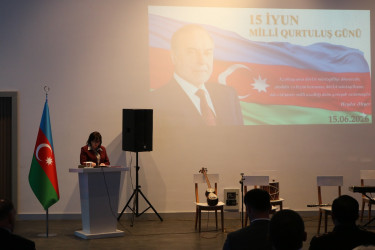 Qax rayon İcra Hakimiyyətinin təşkilatçılığı ilə 15 İyun- Milli Qurtuluş Günü ilə əlaqədar rayon tədbiri keçirilib