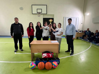 Qax rayonunda ümumtəhsil məktəblərinin müəllimlərdən ibarət komandaları arasında 3x3 basketbol üzrə turnir keçirilib