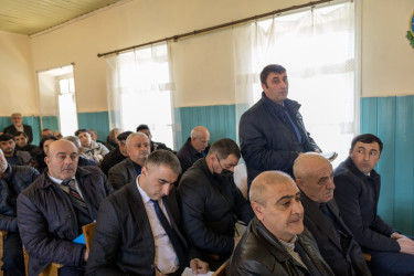 Qax Rayon İcra Hakimiyyətinin başçısı Elvin Paşayev Əmircan kəndində səyyar qəbul keçirib