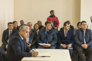 Qax Rayon İcra Hakimiyyətinin başçısı Elvin Paşayev Qorağan kəndində səyyar qəbul keçirib