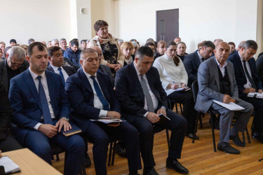 Qax Rayon İcra Hakimiyyətinin başçısı Elvin Paşayev Ləkit kəndində səyyar qəbul keçirib