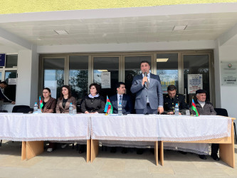 Qax rayonunda ümumtəhsil məktəbliləri arasında   "Şahin"  hərbi -idman  oyununun rayon birinciliyi keçirilib