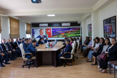 Qax rayon İcra Hakimiyyətinin təşkilatçılığı ilə 28 May- Müstəqillik günü ilə əlaqədar rayon tədbiri keçirilib