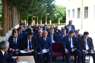 Qax Rayon İcra Hakimiyyətinin başçısı Elvin Paşayev Oncallı kəndində səyyar qəbul keçirib