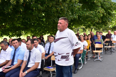 Qax Rayon İcra Hakimiyyətinin başçısı Elvin Paşayev Qaxbaş kəndində səyyar qəbul keçirib