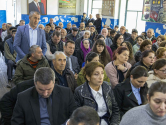 Qax Rayon İcra Hakimiyyətinin başçısı Elvin Paşayev Marsan kəndində səyyar qəbul keçirib