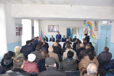 Qax Rayon İcra Hakimiyyətinin başçısı Elvin Paşayev Şotavar kəndində səyyar qəbul keçirib