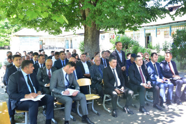 Qax Rayon İcra Hakimiyyətinin başçısı Elvin Paşayev Qaratala kəndində səyyar qəbul keçirib