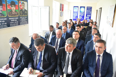Qax Rayon İcra Hakimiyyətinin başçısı Elvin Paşayev Şıxlar kəndində səyyar qəbul keçirib