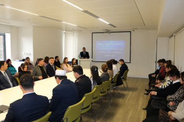 "Dövlət-din münasibətləri və dini radikalizmə qarşı mübarizədə gənclərin rolu" mövzusunda növbəti maarifləndirici görüş keçirilmişdir